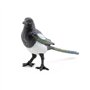 Papo - Figurine Animal Pie, Oiseau Malicieux des Campagnes, Jouet Enfant dès 3 Ans - Exploration de la Faune Ailée et Apprentiss