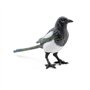 Papo - Figurine Animal Pie, Oiseau Malicieux des Campagnes, Jouet Enfant dès 3 Ans - Exploration de la Faune Ailée et Apprentiss