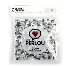MINI PERLOU SACHET DE 4 COULEURS NOIR BLANC GRIS