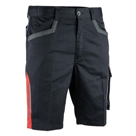 LMA-LEBEURRE Bermuda FACOM Turn Noir/Gris/Rouge Taille L-FXWW6000E-L