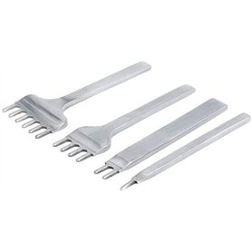 Malayas 4Pcs 6mm DIY Cuir Kit Outils Perforatrice Artisanat du Cuir Griffe Perforateur Trou Couture Diamant Laçage 1+2+4+6 Prong