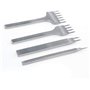 Malayas 4Pcs 6mm DIY Cuir Kit Outils Perforatrice Artisanat du Cuir Griffe Perforateur Trou Couture Diamant Laçage 1+2+4+6 Prong