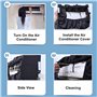 Sac à Laver du Conditionneur,Sac De Nettoyage De Climatisation Noir Fixation Murale éTanche à La PoussièRe Lavage Sac De Protect