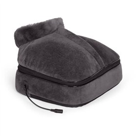 Masseur shiatsu 2 en 1 - LIVOO - DOS204 - Pieds et dos - 24 tetes - 3 vitesses - Avec ou sans chaleur - Gris