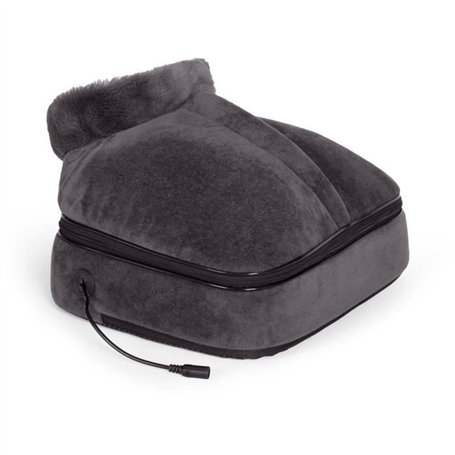 Masseur shiatsu 2 en 1 - LIVOO - DOS204 - Pieds et dos - 24 tetes - 3 vitesses - Avec ou sans chaleur - Gris