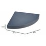 Etagere d'Angle Flottante MDF L25 x 25 cm Gris Anthracite