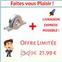 DECO FER FORGE- Roue Galet de Portail Coulissant Rainure Gorge Ronde en U- Roulette Portail Coulissant A Encastrer- Diamètre Rou