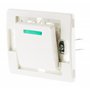 Zenitech - Interrupteur Bouton Poussoir à Voyant 10A - Bornes Automatiques - Puissance Max 2300W Sous 230V - Facile à Installer 