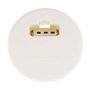 Zenitech - Couvercle DCL pour Boîte Applique Ø80mm - Prise DCL Intégrée 2 P+T 6A 250V - Installation Simplifiée et Sécurisée - C