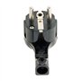 Zenitech - Fiche Mâle 16A Extraplate avec Anneau d'Extraction - Conforme à la Norme NF pour Installation Sécurisée - Idéale pour