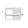 Vis béton Scell-it A4-BTS75072F inox A4 7,5x72mm tête fraisée
