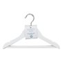 Atmosphera - Lot de 4 cintres en Bois L32cm Blanc