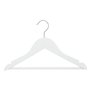 Atmosphera - Lot de 4 cintres en Bois L32cm Blanc