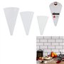 LILY COOK KP5425 Poche à Douille en Tissu Coton Blanc 30 x 0,20 x 17 cm