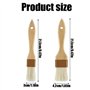 Pinceaux à Pâtisserie pour Pâtisserie,2 PCS Pinceau Cuisine en Bois Pinceaux à pâtisserie Pinceau Alimentaire Pinceau Huile Cuis