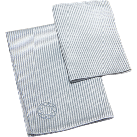 Pack Lingettes Grande + Petite pour Spray nettoyant Microfibre lustrante anti-trace et lavable Grises + Garantie à vie Force Gla