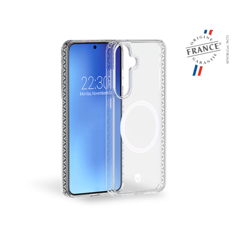 Coque renforcée Magnet Samsung Galaxy S25 AIR Origine France Garantie 3m Transparente + Garantie à vie - Origine France Garantie