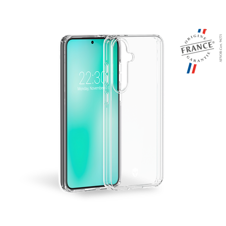 Coque renforcée Samsung Galaxy S25 FEEL Origine France Garantie 2m Transparente + Garantie à vie - Origine France Garantie Force