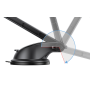 Chargeur sans fil voiture Magnétique MagSafe 15W Qi Support Pare-brise / Tableau de bord Noir + Garantie à vie Force Power Lite
