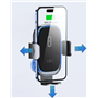 Chargeur sans fil voiture 15W Qi Support Pare-brise / Tableau de bord Noir + Garantie à vie Force Power Lite