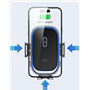 Chargeur sans fil voiture 15W Qi Support Pare-brise / Tableau de bord Noir + Garantie à vie Force Power Lite
