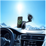 Chargeur sans fil voiture 15W Qi Support Pare-brise / Tableau de bord Noir + Garantie à vie Force Power Lite