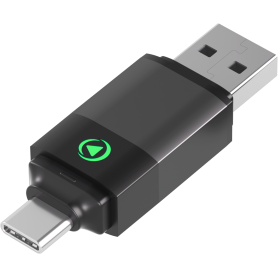 Adaptateur sans fil USB A/C vers CarPlay / Android Auto Noir + Garantie à vie Force Play
