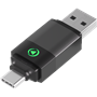 Adaptateur sans fil USB A/C vers CarPlay / Android Auto Noir + Garantie à vie Force Play