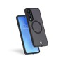 Coque renforcée Magnet Samsung Galaxy S25 Edge AIR Frost 3m Noire + Garantie à vie Force Case
