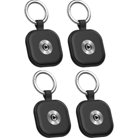 Pack de 4 Smart Trackers d'objet iOS Bluetooth® Track&Find Format porte-clés Noir Force Play
