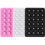 Pack de 3 Supports Ventouses Noir / Rose / Transparent Bigben