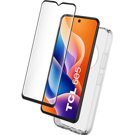 Pack 2 en 1 Coque TCL 605 5G / 60 SE Souple Transparente + Protège écran 2.5D + SmartFrame™ - Certifié GRS Bigben