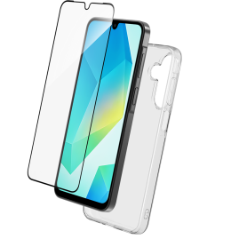 Pack 2 en 1 Coque Samsung Galaxy A17 4G/5G Souple Transparente + Protège écran 2.5D + SmartFrame™ - Certifié GRS Bigben