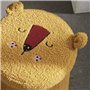 Ensemble parure de lit enfant + coffre de rangement pouf pliable - TODAY - JUNGLE - 140 x 200 cm - Coton