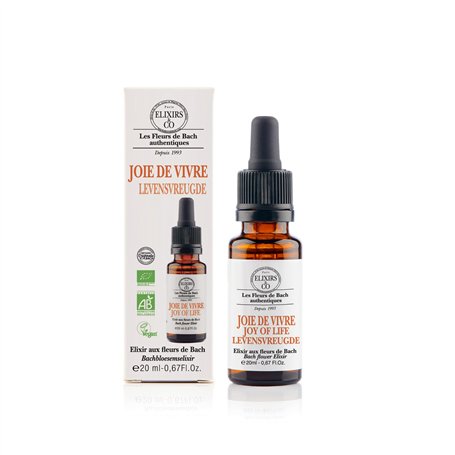 Elixirs & Co - Elixir Composé aux Fleurs de Bach Prêt à l'Emploi - Joie de Vivre - Les Fleurs de Bach - Bien être - Bio - 100% N