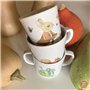 Petit Jour Paris Tasse Deux Anses avec Bec Amovible Pierre Lapin Antidérapante! Multicolore, 1 Pièce