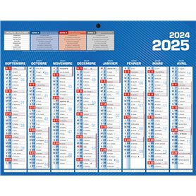 CALENDRIER CLASSIQUE 16 MOIS MINI 21 x 26