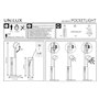 Unilux POCKETLIGHT, Lampe de Bureau LED, Tête Pivotante, Fonction de Torche Mobile, 3 Niveaux d'Intensité Lumineuse, Port USB, D
