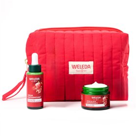 WELEDA - TROUSSE VISAGE GRENADE MACA - Crème de Jour + Sérum raffermissant - Soin anti-âge raffermissant pour les femmes dès 40