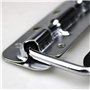 Poignées de Caisse Pliantes, 2 Pièces Acier Inoxydable Poignée de Traction Poignée Pliante à Ressort Avec Poignée en Caoutchouc 