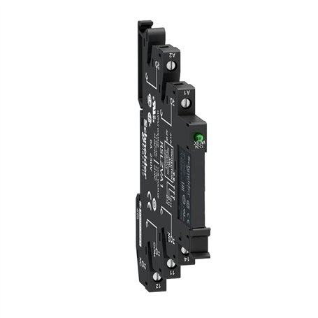 Schneider Electric - Harmony Relay RSL - relais PCB embrochable monté sur embase - 1OF - 6A - 24VACDC - RSL1PVBU