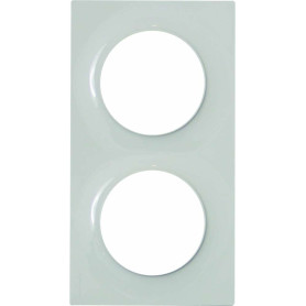 Schneider Electric S520704 Plaque 2 postes Odace Styl Blanc