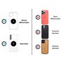 Shapeheart Plaque métallique, Anti-reflet, Adaptateur Universel Extra-Fin pour Support de téléphone de Moto et de vélo. Compatib