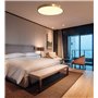 LED Plafonnier Doré Rond Panneau Intérieur Lampe De Plafond Chambre Moderne Dimmable avec Télécommande Ultra Mince Pour Couloir 