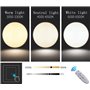 LED Plafonnier Doré Rond Panneau Intérieur Lampe De Plafond Chambre Moderne Dimmable avec Télécommande Ultra Mince Pour Couloir 