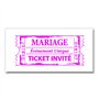 Aladine - Tampon Mariage - Support En bois - Réalisation Invitation et Faire Part de Mariage - Scrapbooking et Carterie Créative