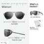 Julbo Millenium Lunettes de Soleil, Bleu, L Mixte