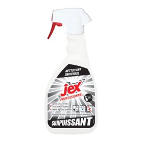 JEX Professionnel - Nettoyant surpuissant - Spécial salissures fortes - Toutes surfaces - Dégraisse et désinfecte - Parfum menth
