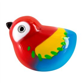 Pylones - Aimant pour trombones chantant"Piu Piu" - Ara multicolore