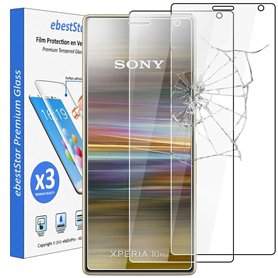 ebestStar - [Pack x3 Verre trempé compatible avec Sony Xperia 10 Plus (2019) Film Protection Ecran Vitre protecteur anti casse